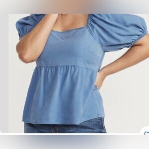Old Navy Babydoll denim Jean Smock Top